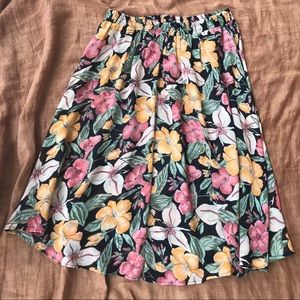 Vintage Floral Maxi Skirt